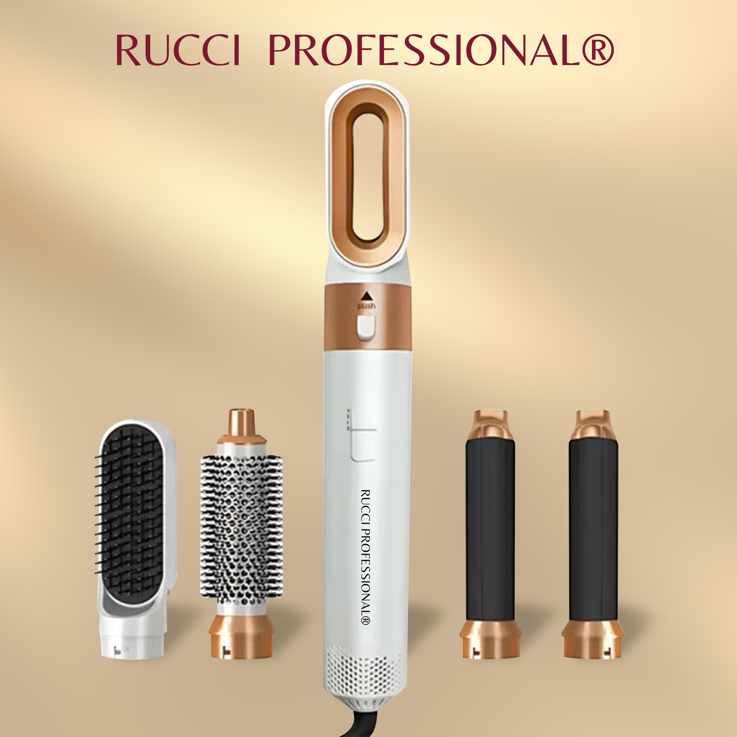 Rucci 5 in 1 Hair Dryer & Styling Set (Styler, Curler, Waver & Volumizer