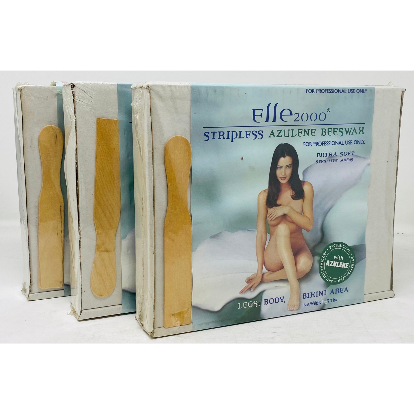 Elle 2000 Stripless Beeswax for Legs, Body & Bikini Area 1kg/2.2 lbs (W921/W923/W925)