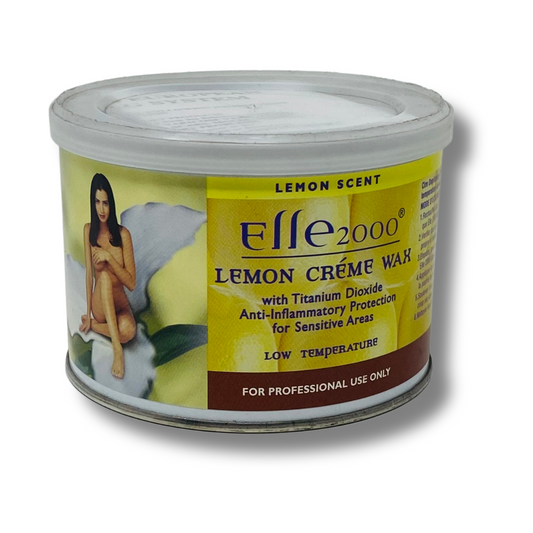 ELLE 2000 Lemon Pearl Creme Wax 400ml (W918)