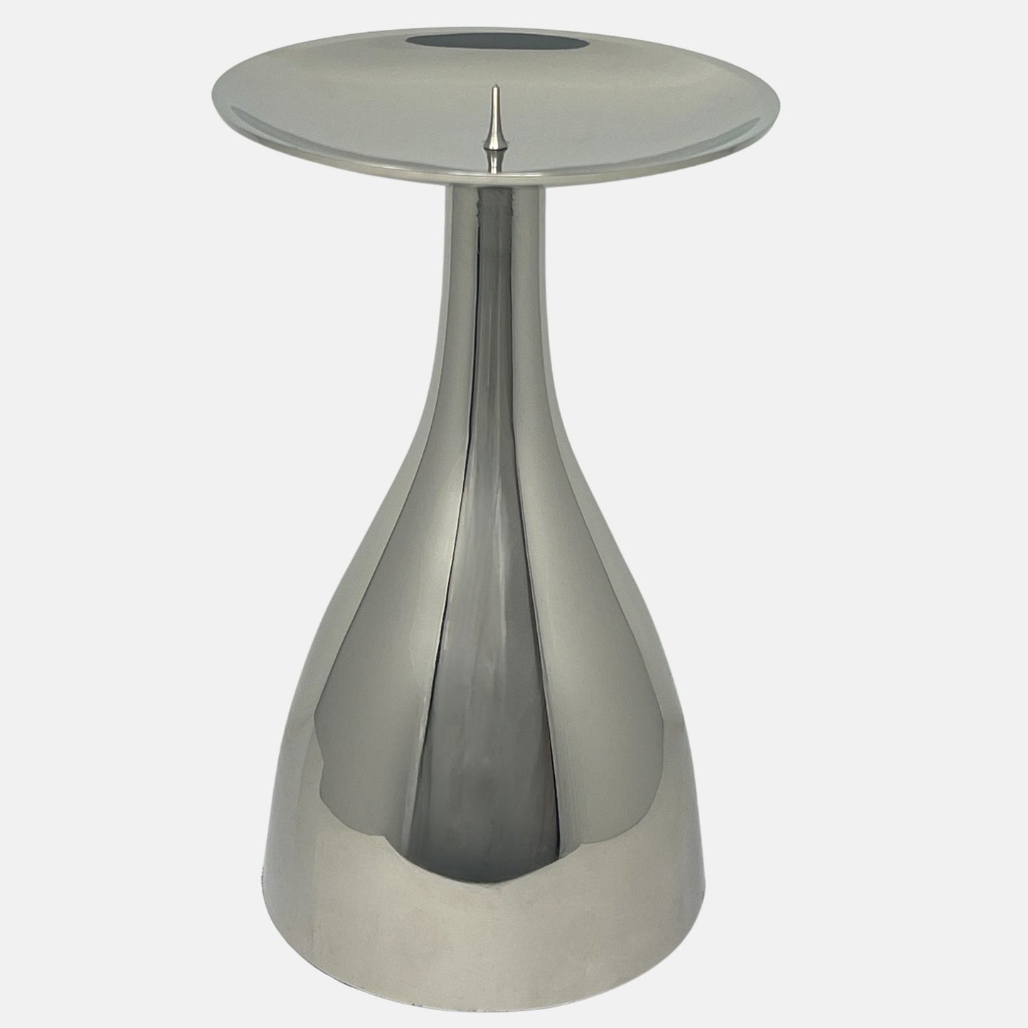 900 Rucci Large Silver Pedestal Candleholder