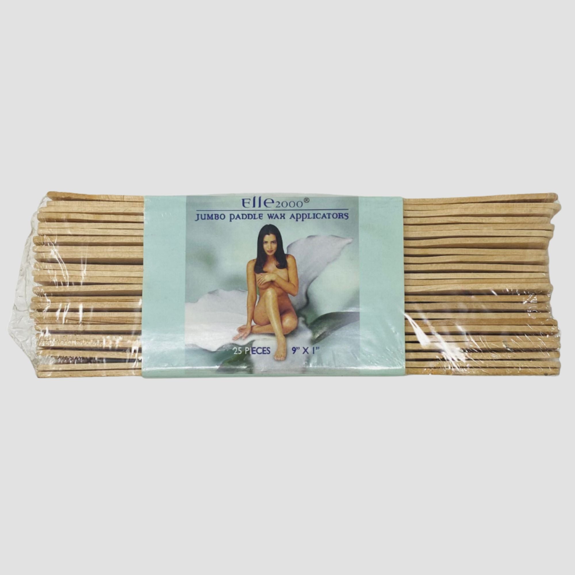 Elle 2000 25pcs Jumbo Paddle Wax Applicators 9" x 1"