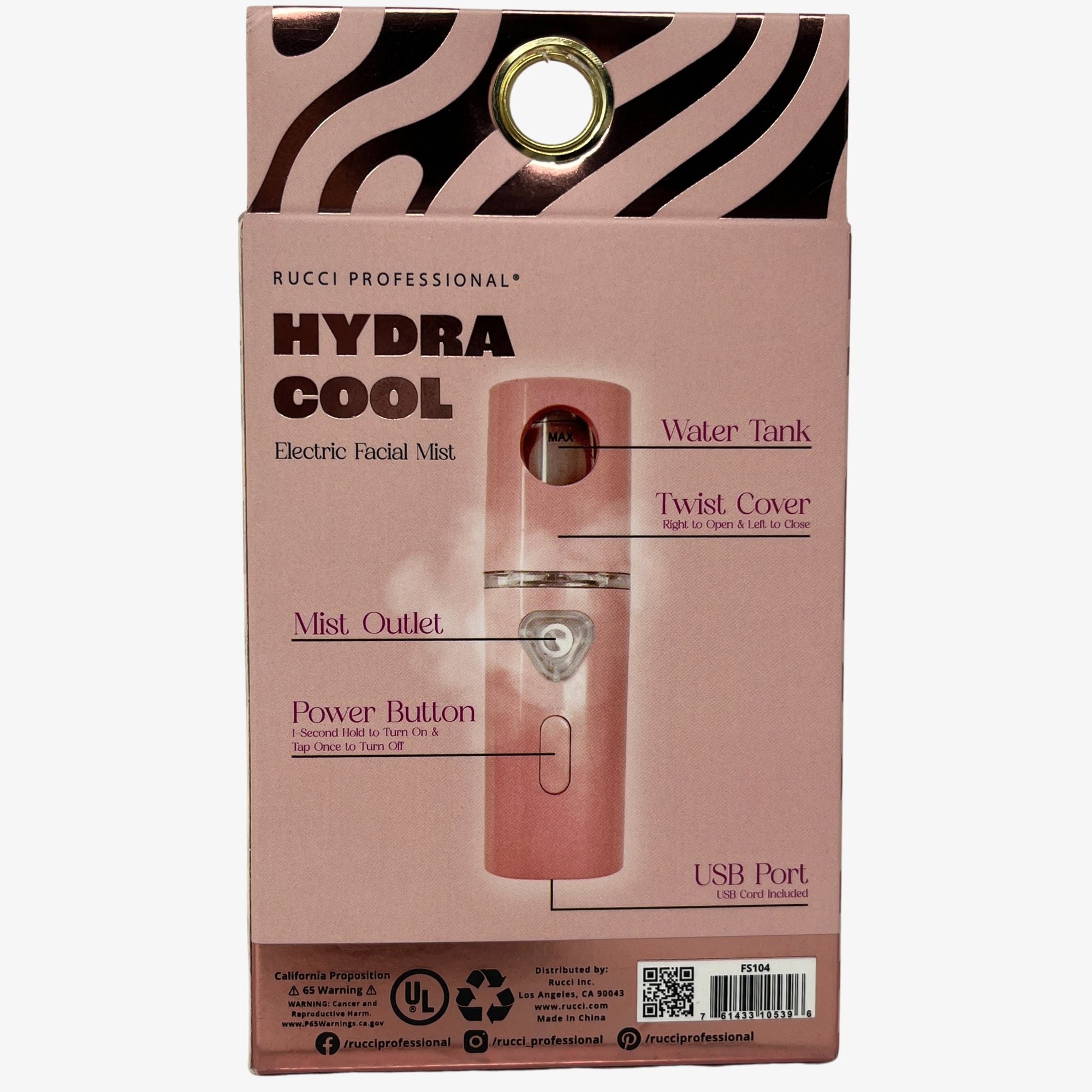 FS104 Rucci Professional Hydra Cool Electric Facial Mist