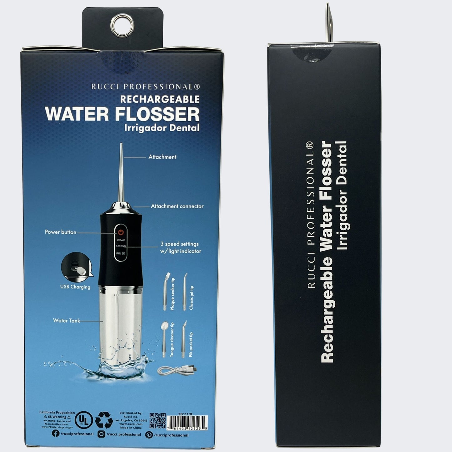 TB111/B Rucci Professional Rechargable Water Flosser