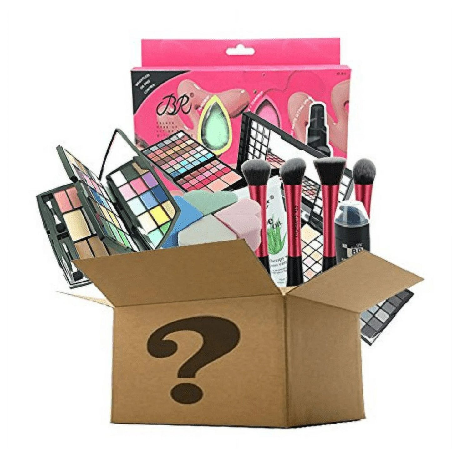 Rucci Beauty Revolution Mystery Box Bundle of 6, Exclusive All-in Box Hair Tool and Brush, Makeup Brush, Sponge, Eye Curler, Bath and Spa, Body and Personal Care Kit, Travel Mirror, And More at $59