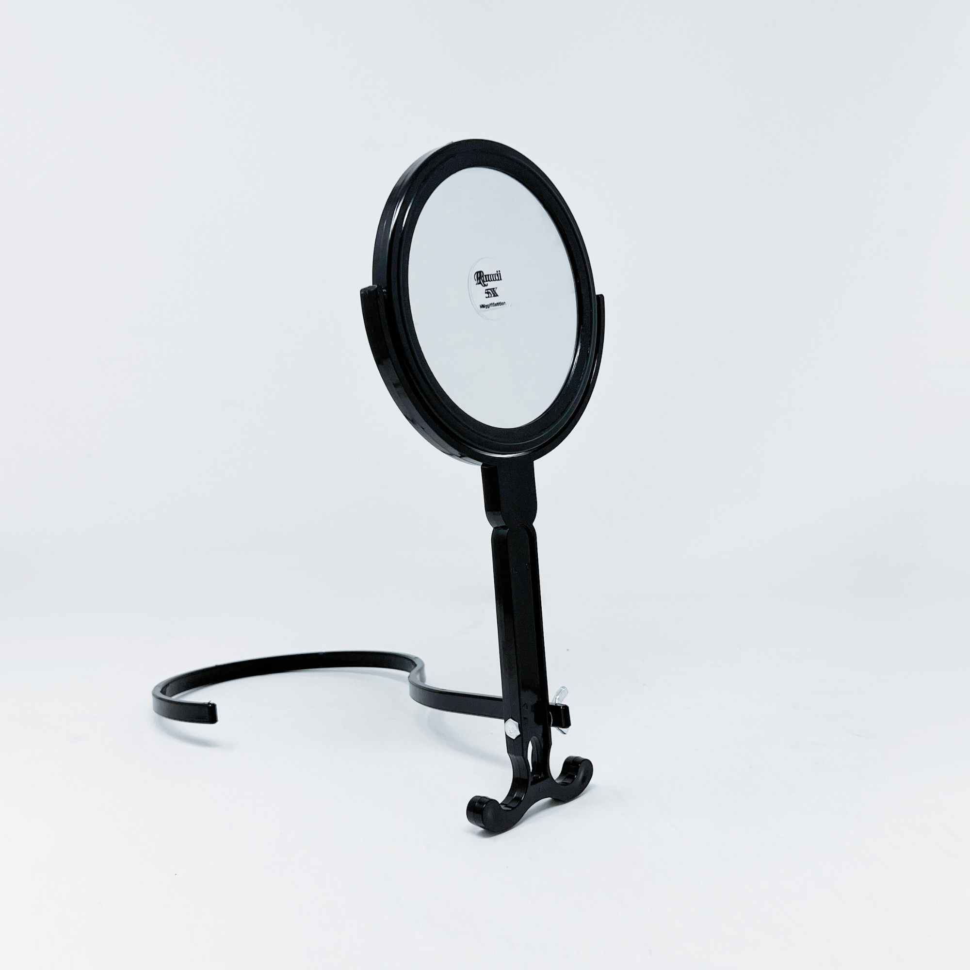 1X/5X Magnifying Double-Sided Black Plastic Neck Mirror