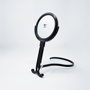 1X/5X Magnifying Double-Sided Black Plastic Neck Mirror