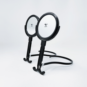 1X/5X Magnifying Double-Sided Black Plastic Neck Mirror