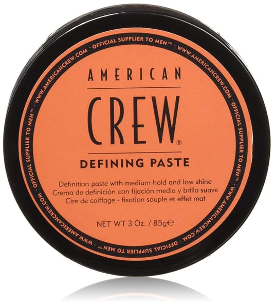 American Crew Men's Hair Defining Paste, Medium Hold Hair Gel with Low Shine, 3 Oz (Pack of 1)