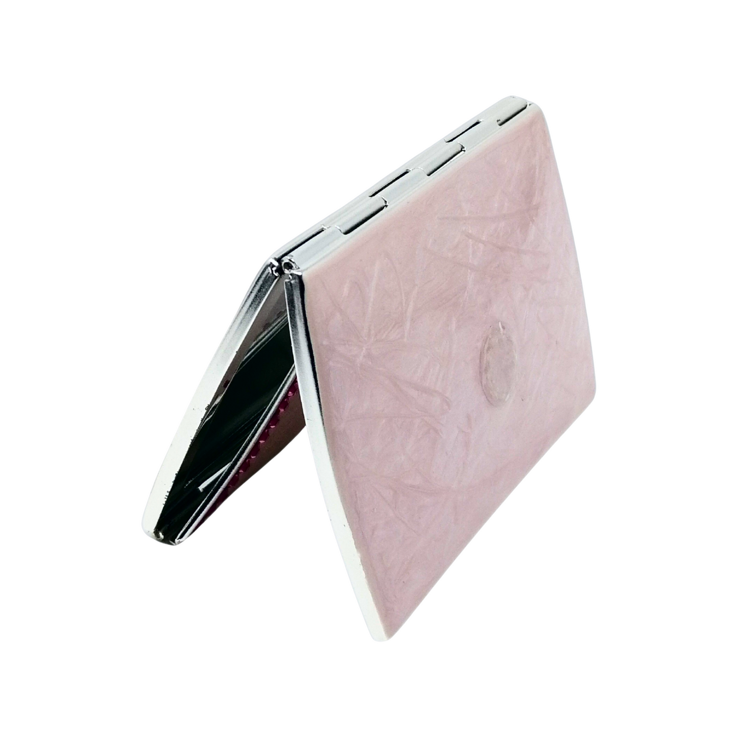 1X/2X Magnifying Double-Sided Pink Pouch Compact Mirror (CM759)