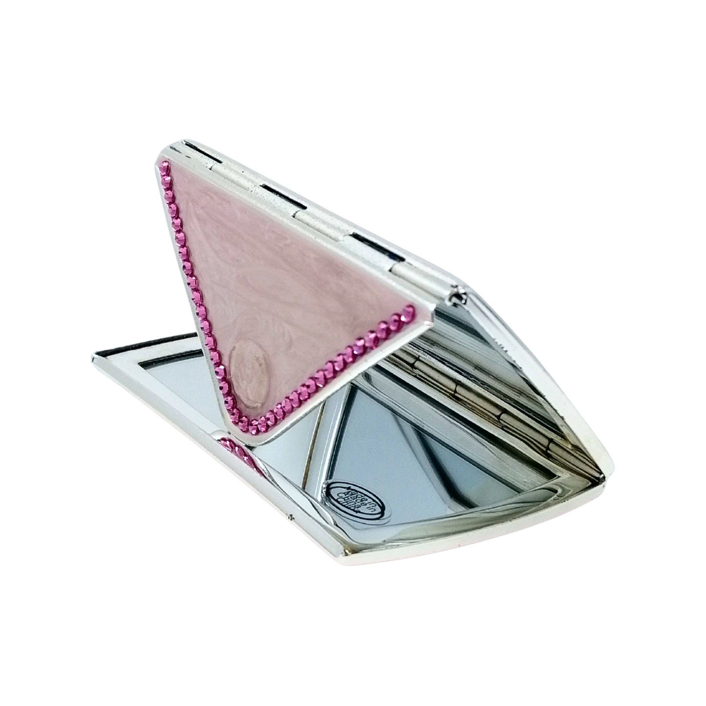 1X/2X Magnifying Double-Sided Pink Pouch Compact Mirror (CM759)