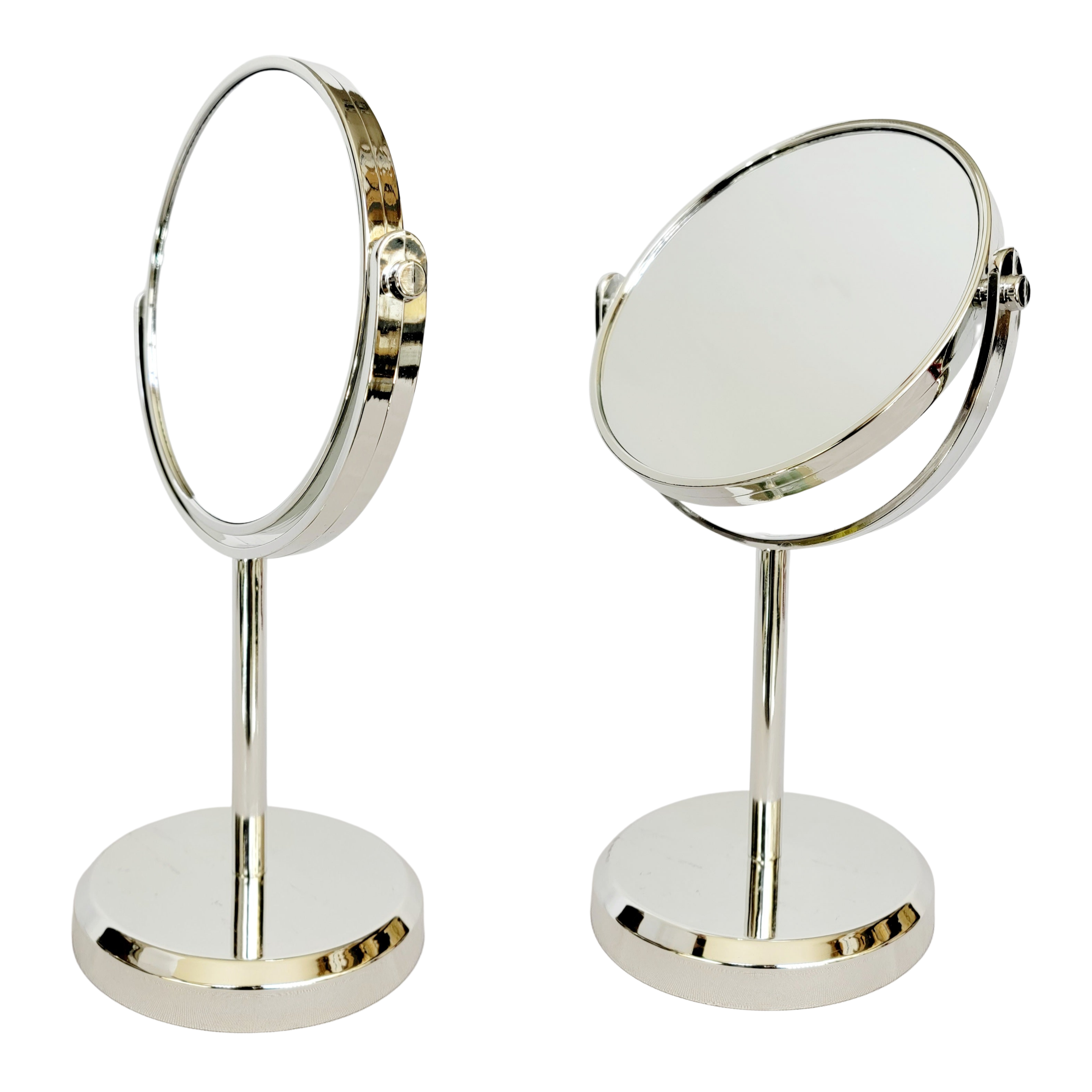 1x 3x Classic Dual Vanity Mirrors (Chrome Finish) Acrylic Material Rucci  Professional