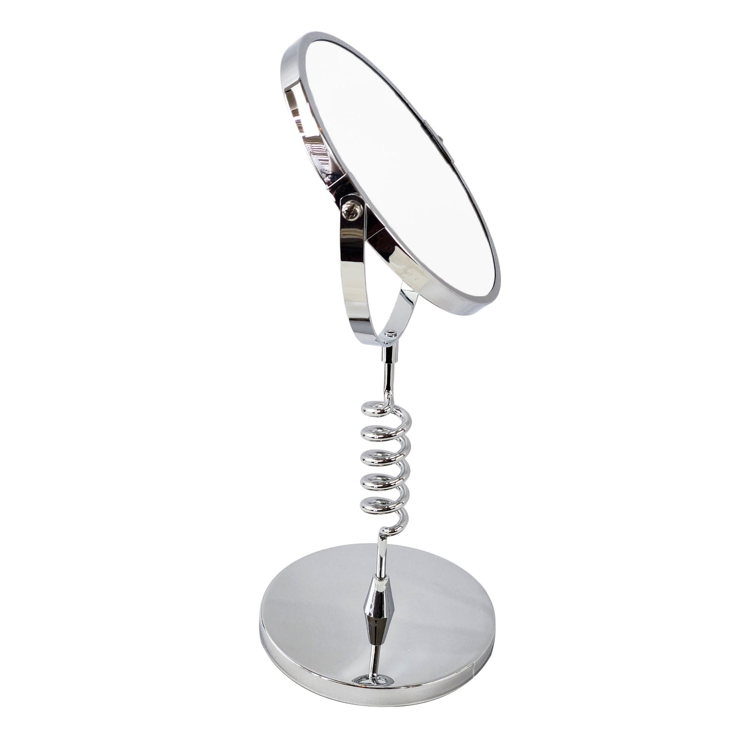 Rucci Round Spiral Stand Magnification Mirror (M842)