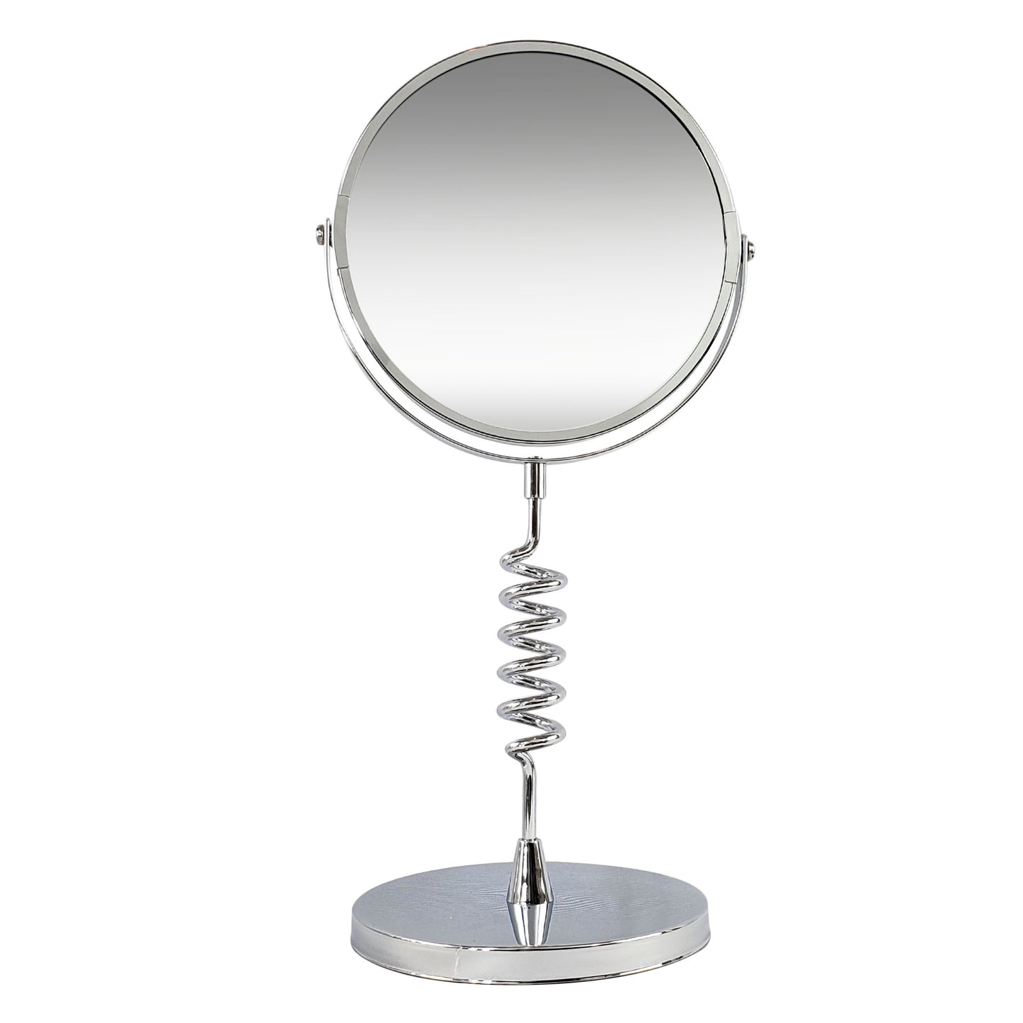 Rucci Round Spiral Stand Magnification Mirror (M842)