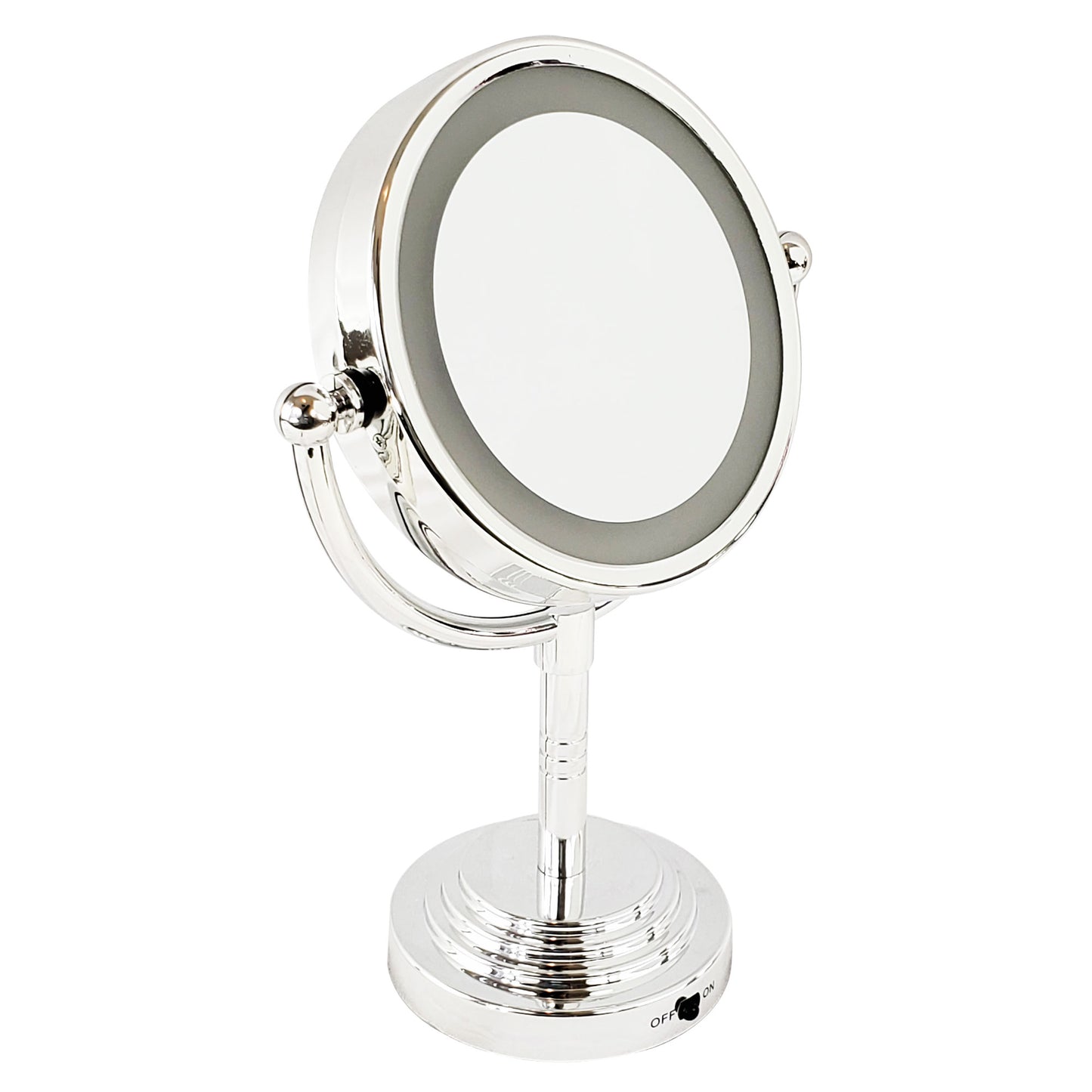 Rucci Double Sided LED Magnifying Chrome Finish Mirror (M978)