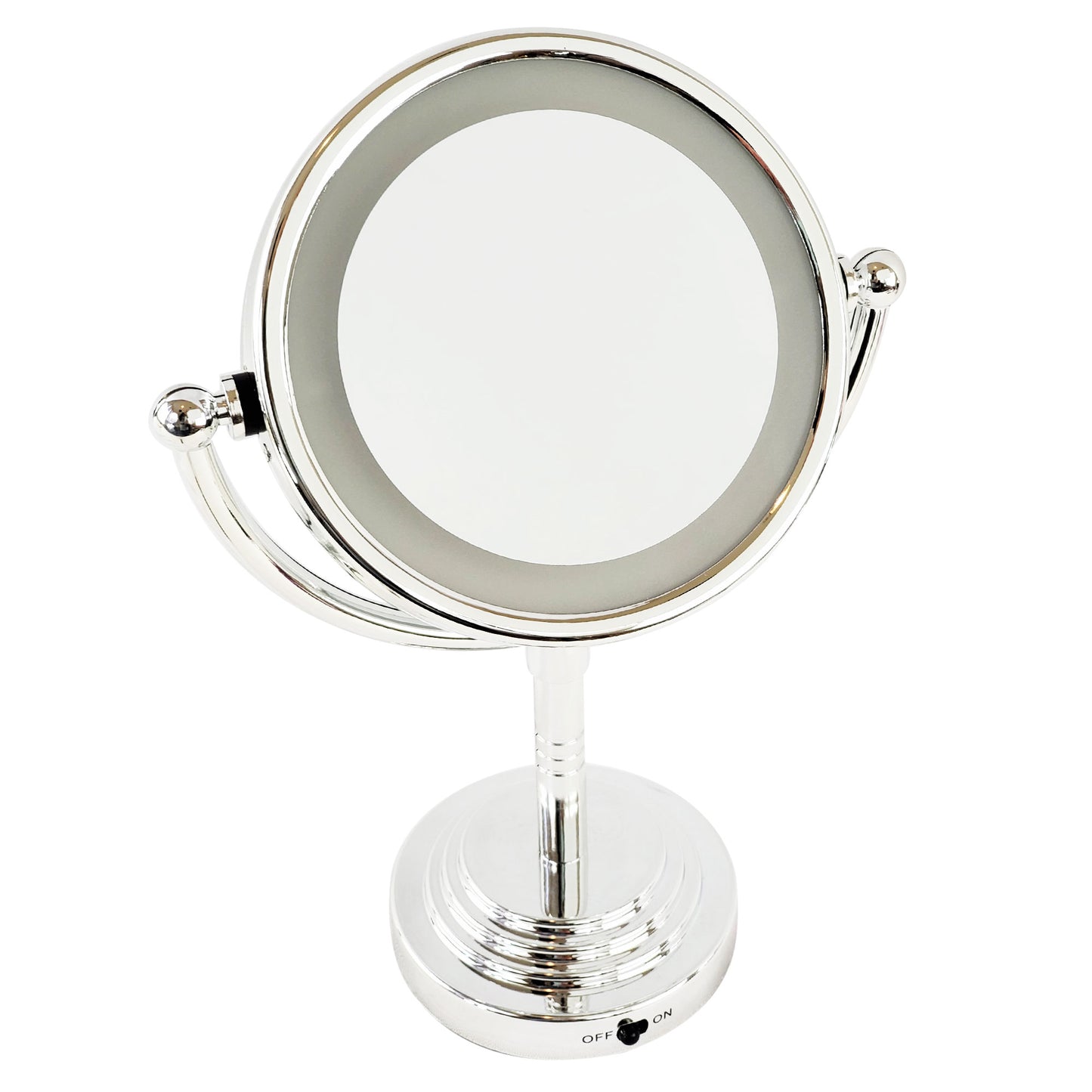 Rucci Double Sided LED Magnifying Chrome Finish Mirror (M978)