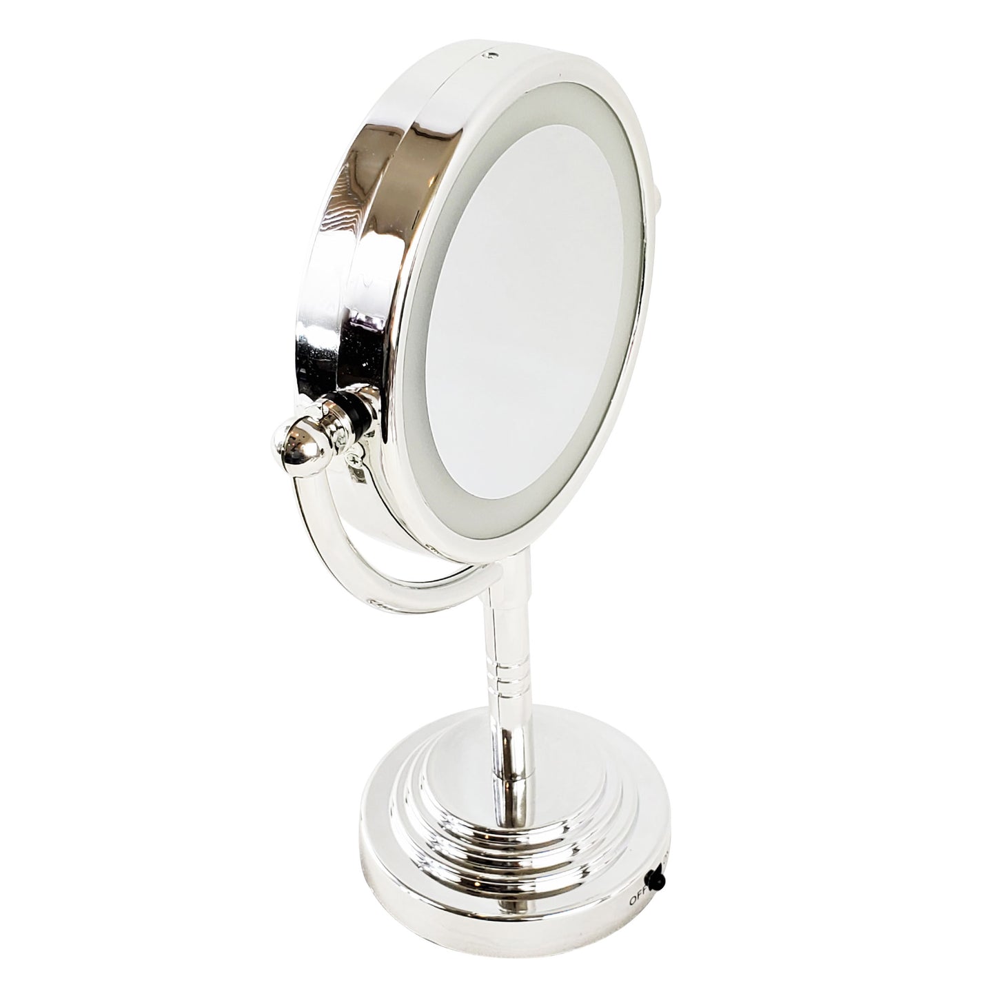 Rucci Double Sided LED Magnifying Chrome Finish Mirror (M978)