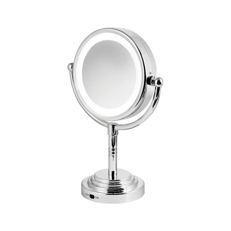 Rucci Double Sided LED Magnifying Chrome Finish Mirror (M978)