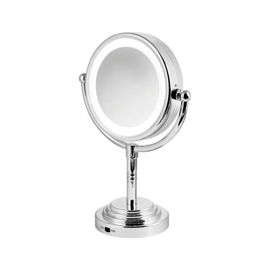 Rucci Double Sided LED Magnifying Chrome Finish Mirror (M978)