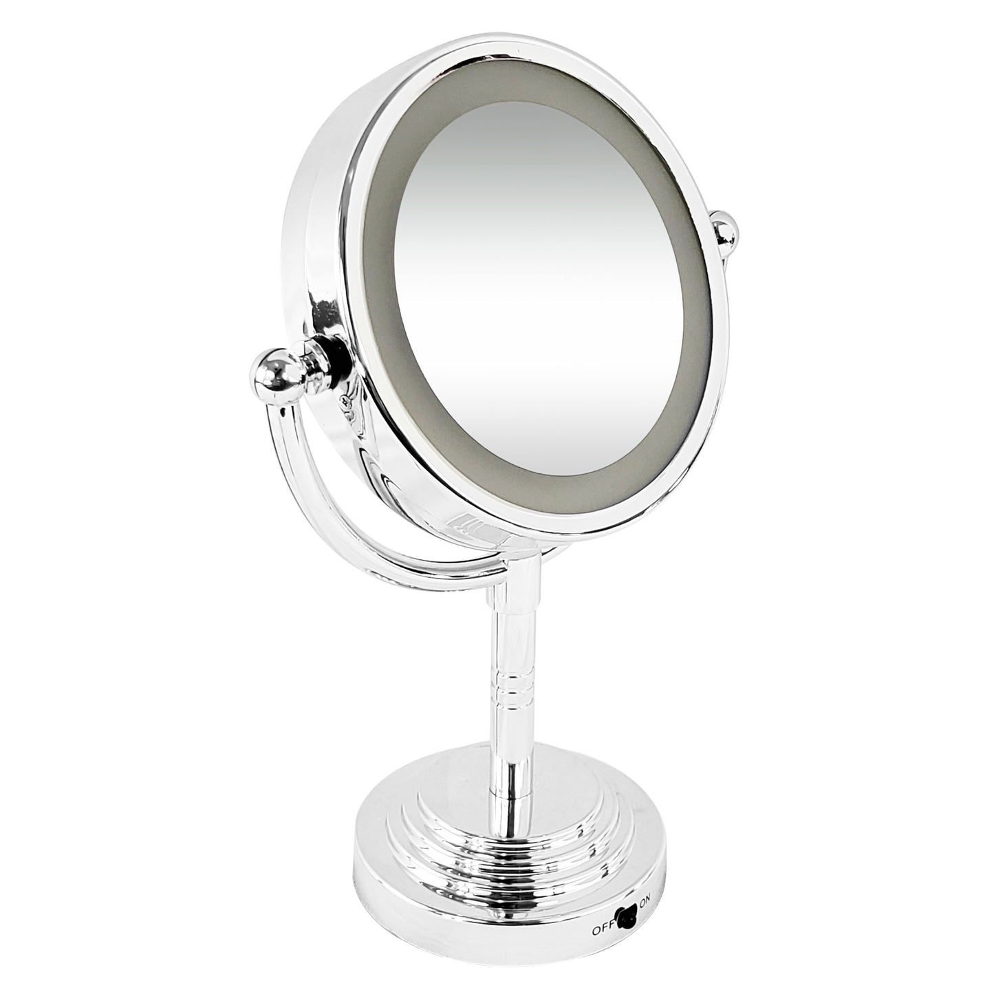 Rucci Double Sided LED Magnifying Chrome Finish Mirror (M978)