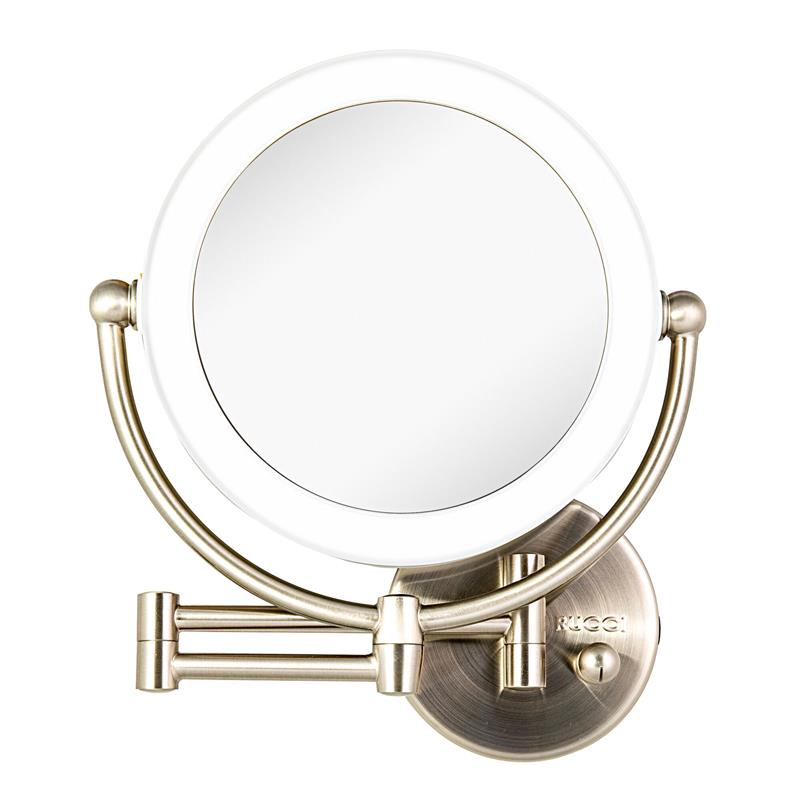 Makeup Vanity LED Wall Mount Magnifying Mirror with Metal Frame (M999)